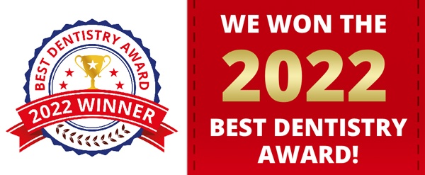 We won the 2022 Best Dentistry Award!